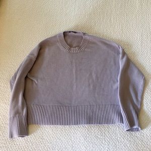 Everlane lavender 100% cotton sweater